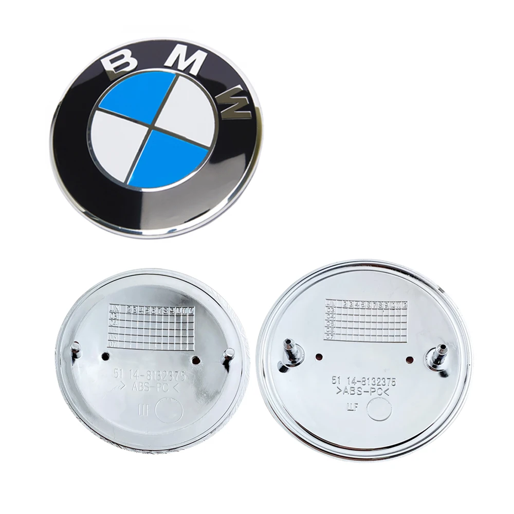 

2 шт. 82 мм 74 мм Эмблема-значок для автомобиля, логотип на капот, переднюю и заднюю часть багажника для BMW E46 E39 E38 E90 E60 Z3 Z4 X3 X5 X6 51148132375