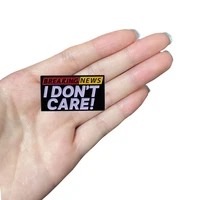d0350 breaking news i dont care manga enamel pin brooch clothes lapel pins briefcase backpack accessories jewelry gifts