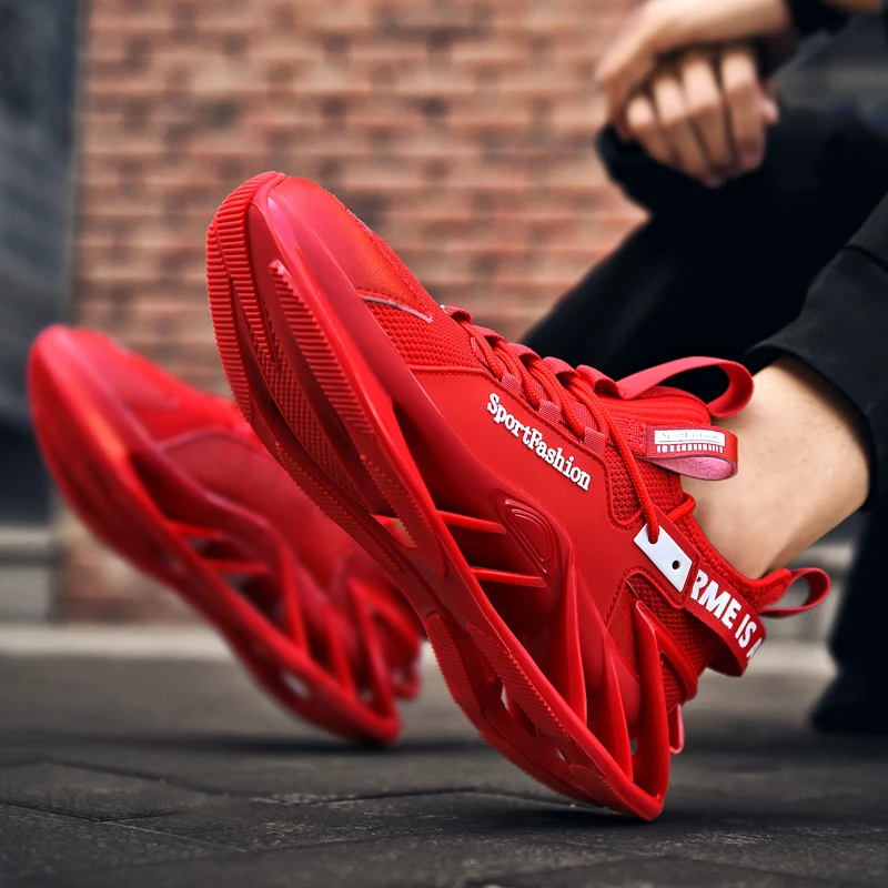 Men's Sneakers Fashion Men Soft Bottom Running Shoes Outdoor Breathable Jogging Sports Shoes Walking Shoes