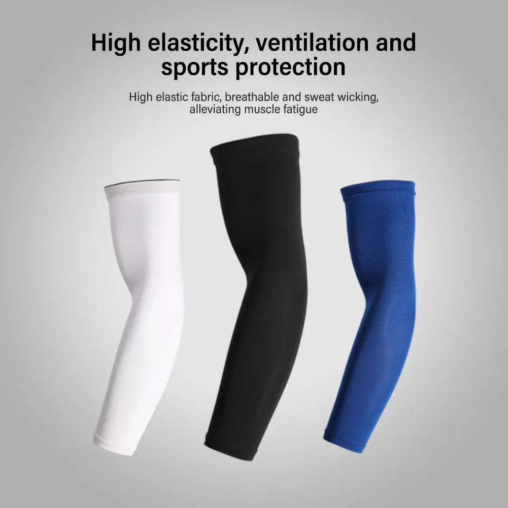 

Ventilation Bicycle Gloves Sunscreen Sunscreen Sleeve Solid Comfortable Lengthened Elbow Protector Sleeve High Elasticity Soft