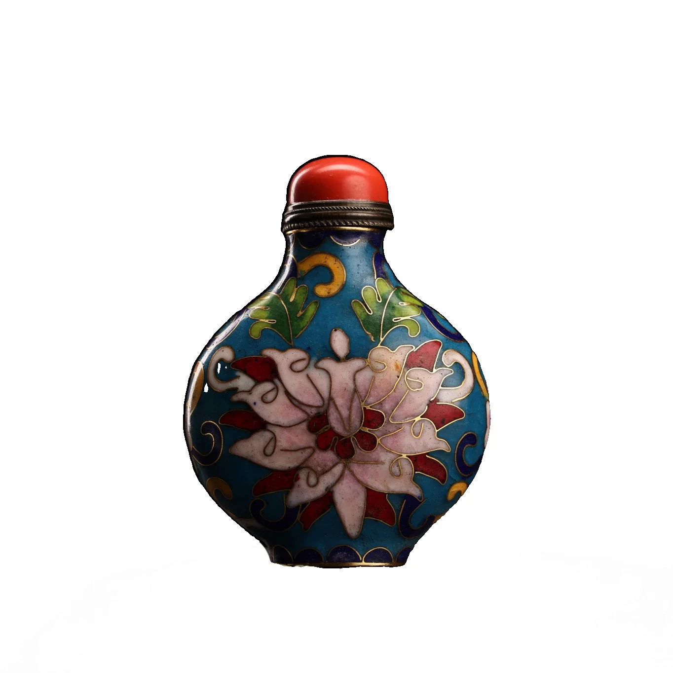

Laojunlu A Gilt-Bronze Cloisonné Snuff Bottle From The Old Collection Chinese Traditional Style Antiques Fine Art Gifts Crafts