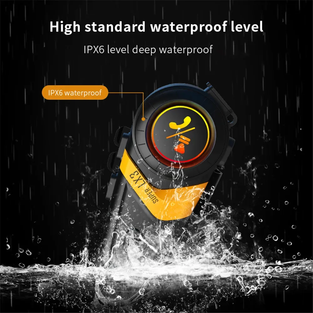 Беспроводные наушники для мотоциклетного шлема LX3 Bluetooth 5 0