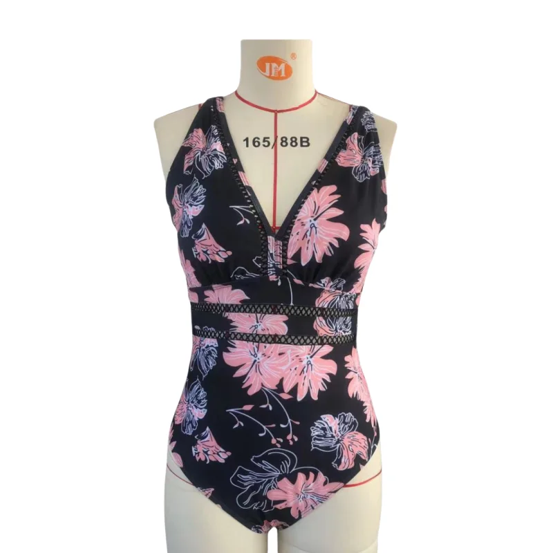 2024 Женский Цельный купальник с мягкой подкладкой женский пляжный костюм