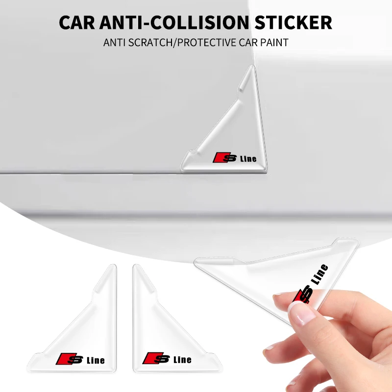 

2 шт. силиконовая дверная угловая прозрачная защитная крышка для предотвращения столкновений для Audi S line Abarth JEEP Fiat Volvo Jaguar Honda