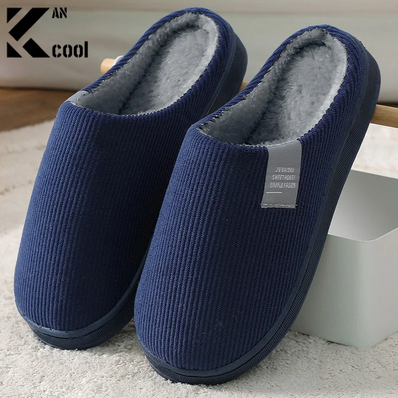 Домашние тапочки на толстой мягкой подошве для мужчин и женщин домашние плюшевые