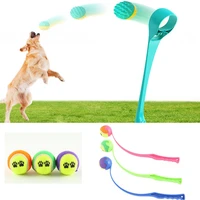 pet throwing training toy ball thrower pet throwing club outdoor creative tennis training throwing dog interactive toy hot sale