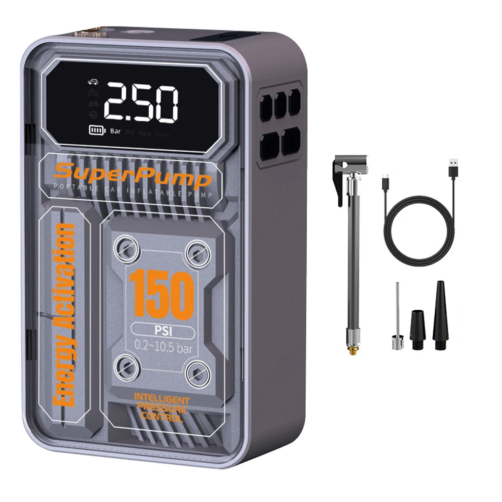 Electric Air Pump Tire Inflatable Pump Mechanical Industrial Style Car Tire Inflator Pump