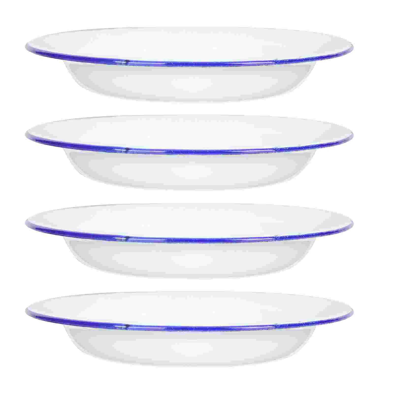 

Plate Enamel Enamelware Serving Plates Platter Bowl Fruit Dinner Salad Dish Dessert Snack Trays Soup Tray Dishes Cereal Vintage