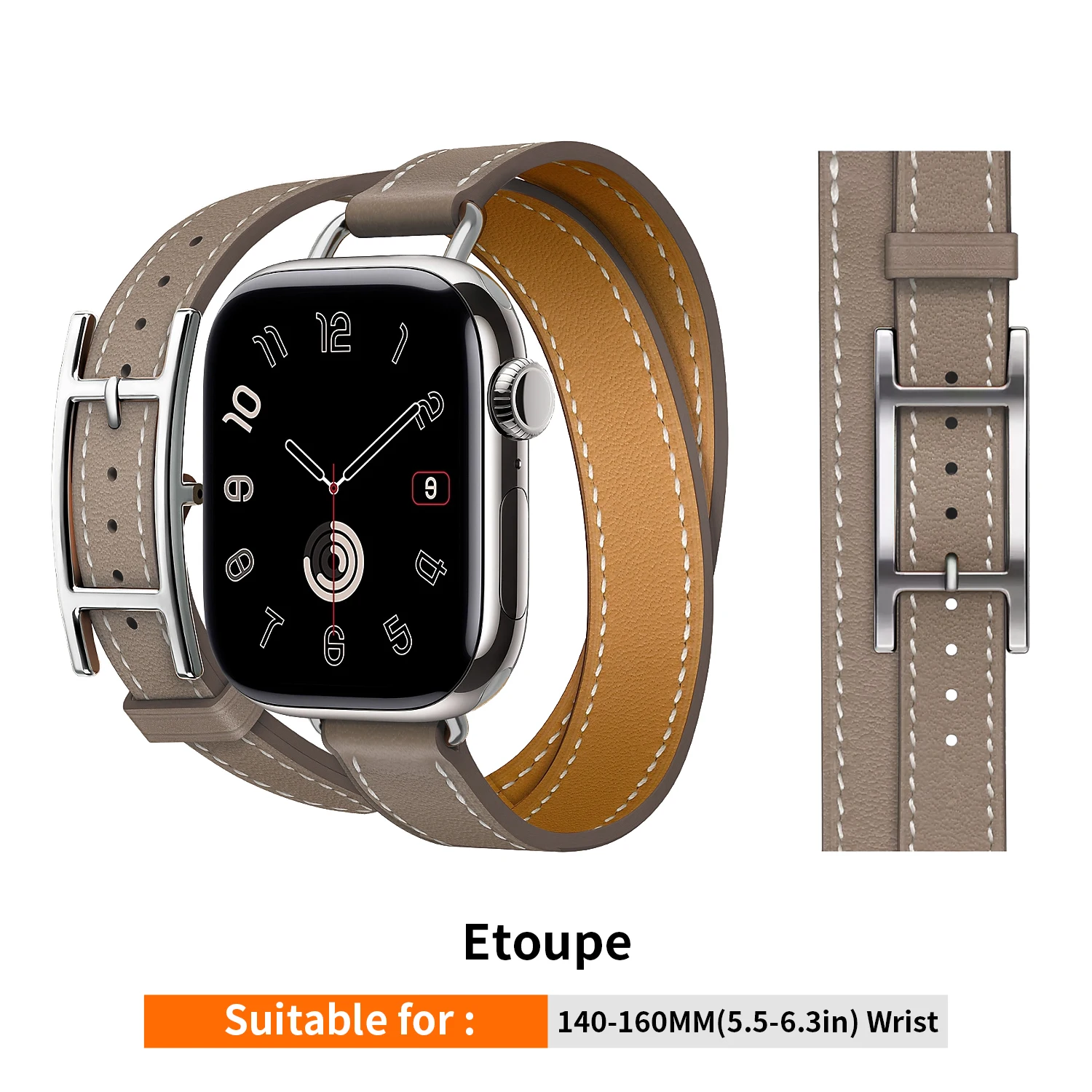 Фото Новый ремешок Hapi Attelage Double Tour 2025 для Apple Watch Series 11 10 9 8 7 Se 3 Iwatch Ultra 3 2 H с пряжкой, ремень 42 мм 46 мм №5