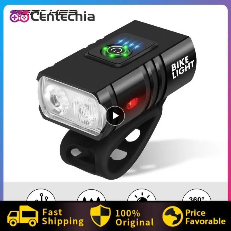 

Bike Bicycle Light USB LED Rechargeable Set Mountain Cycle Front Back Headlight Lamp Flashlight 6Modes Headlight Bike Accessorie