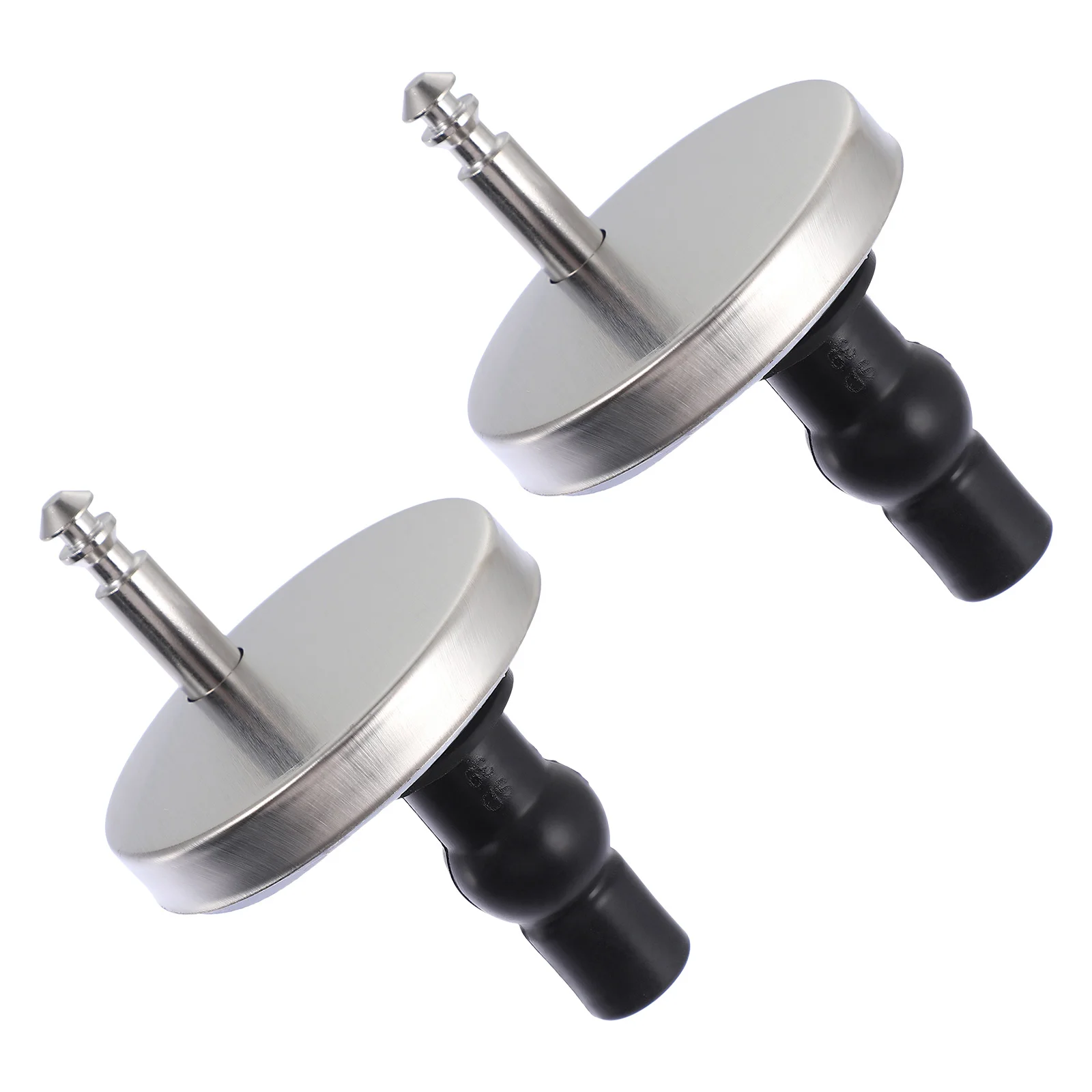 

2 Pcs Toilet Seat Fixing Hinges Metal Bolts Screws Smart Caps Fixings Nuts Covers Replacement Parts