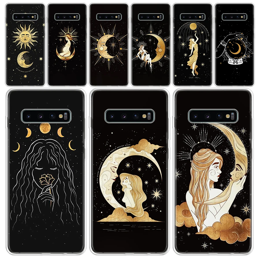 Чехол для телефона с ведьмами Луна Таро тарем Samsung Galaxy S22 Ultra S20 FE S21 S10 Plus S10E S9 S8 + S6 S7