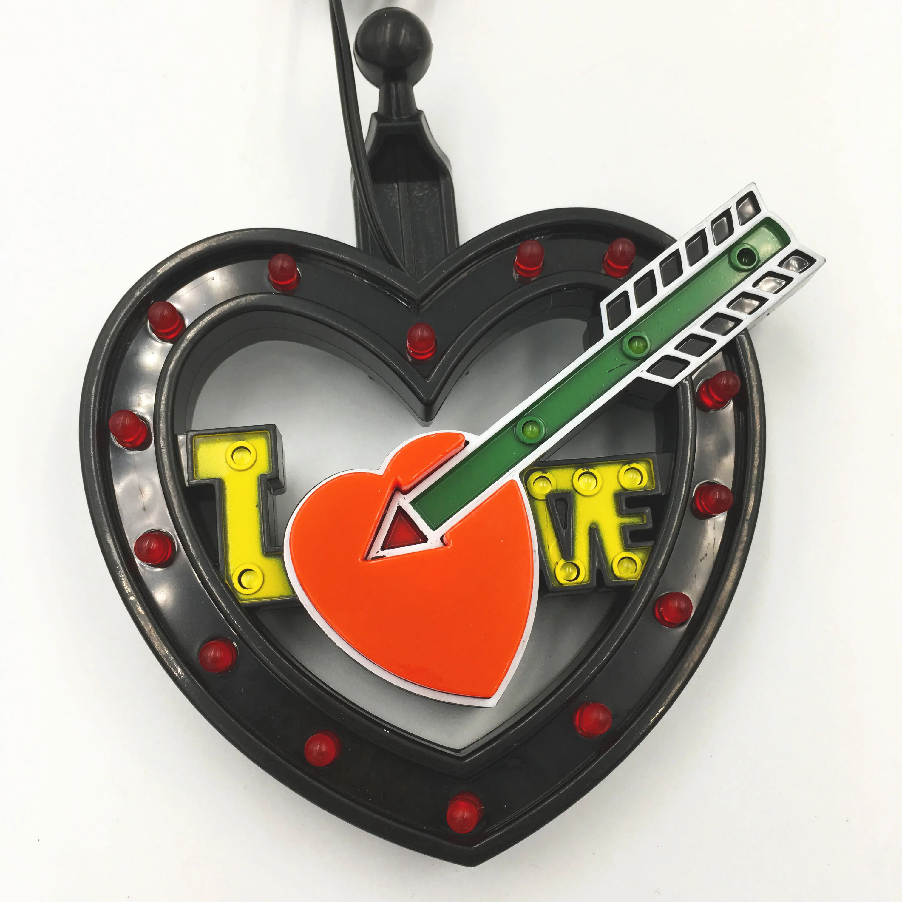 

Новинка, автомобильная лампа, атмосфера, мерцающее окружающее сердце, разноцветный RGB музыкальный звук, рождественские декоративные лампы для интерьера