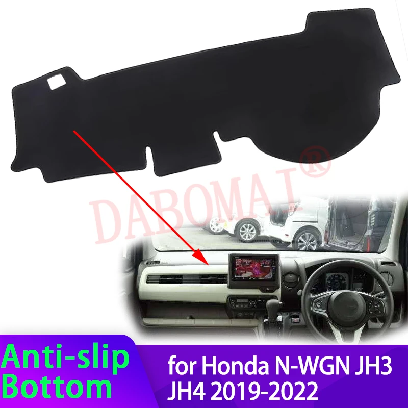 Фото Для Honda N-WGN JH3 JH4 2019-2022: Накладка на приборную панель, защита от солнца и УФ-излучения, нескользящий коврик №1