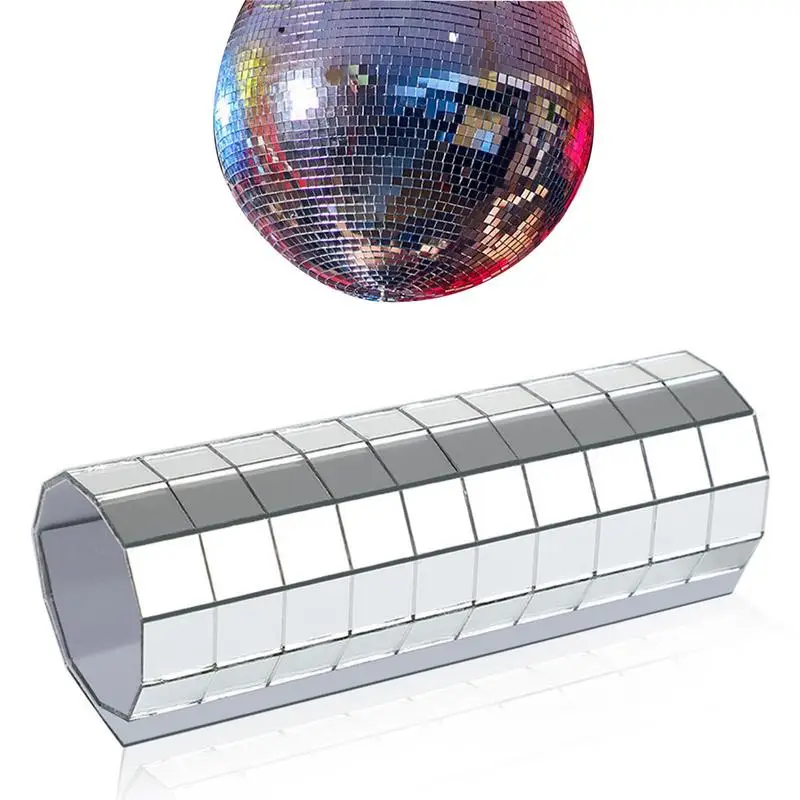 

Disco Mirror Tiles Self Adhesive Square Glass Mirrors Mosaice Tiles Handmade Craft Decal Craft Home Decoration For Bathroom DIY