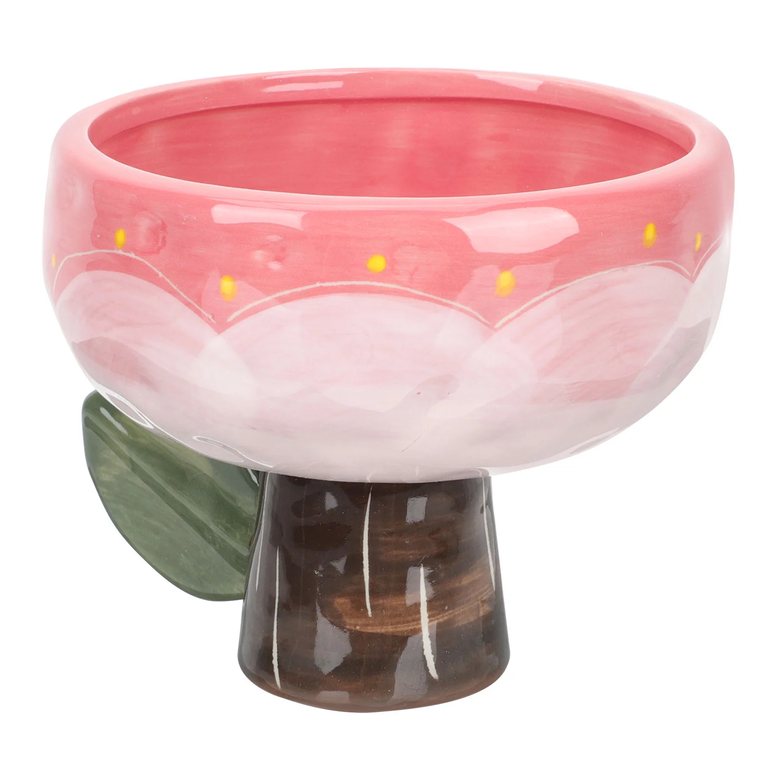 

Bowl Ceramic Dessert Bowl Decorative Dessert Cup Ice Cream Container Tulip Desert Bowl for Home Shop