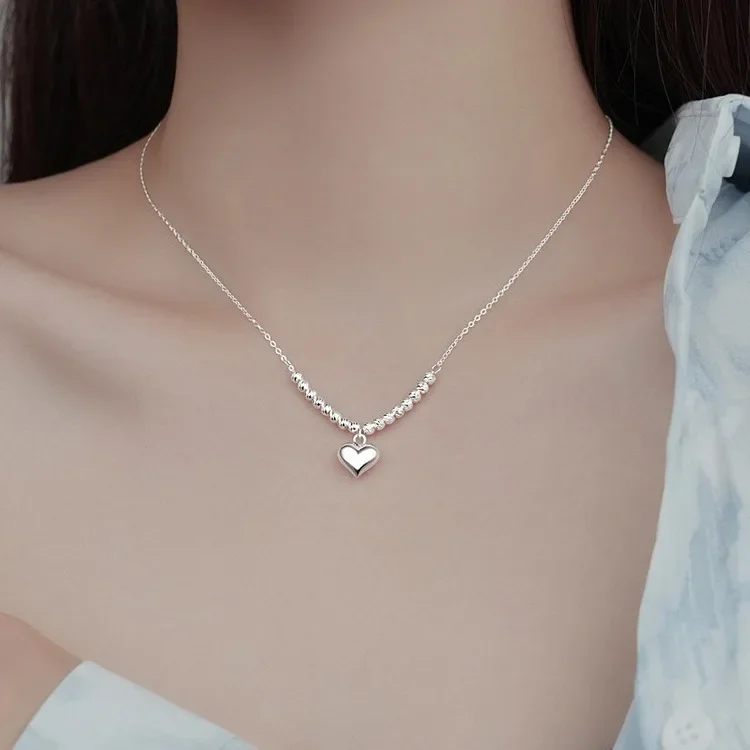 Элегантное ожерелье с подвеской в форме сердца женское милое модное