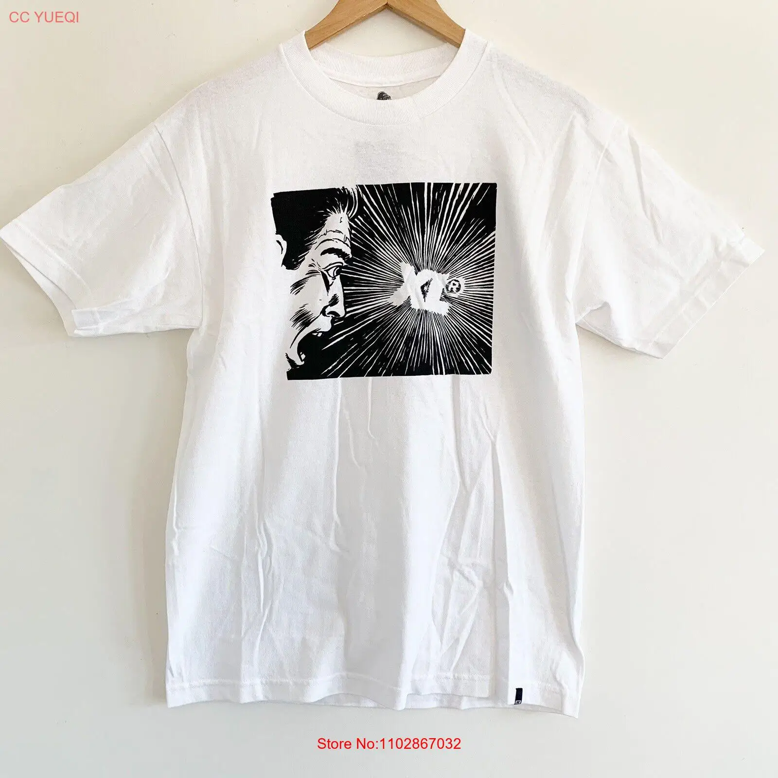 Белая футболка средней длины X-Large Gasp