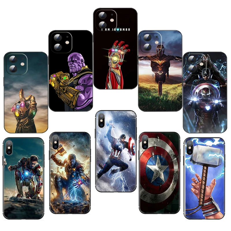BD24 Marvel Hero Soft Silicone Case for Mate 10 20 Lite Pro Note 2i 3 3i 4E 5T 7 SE