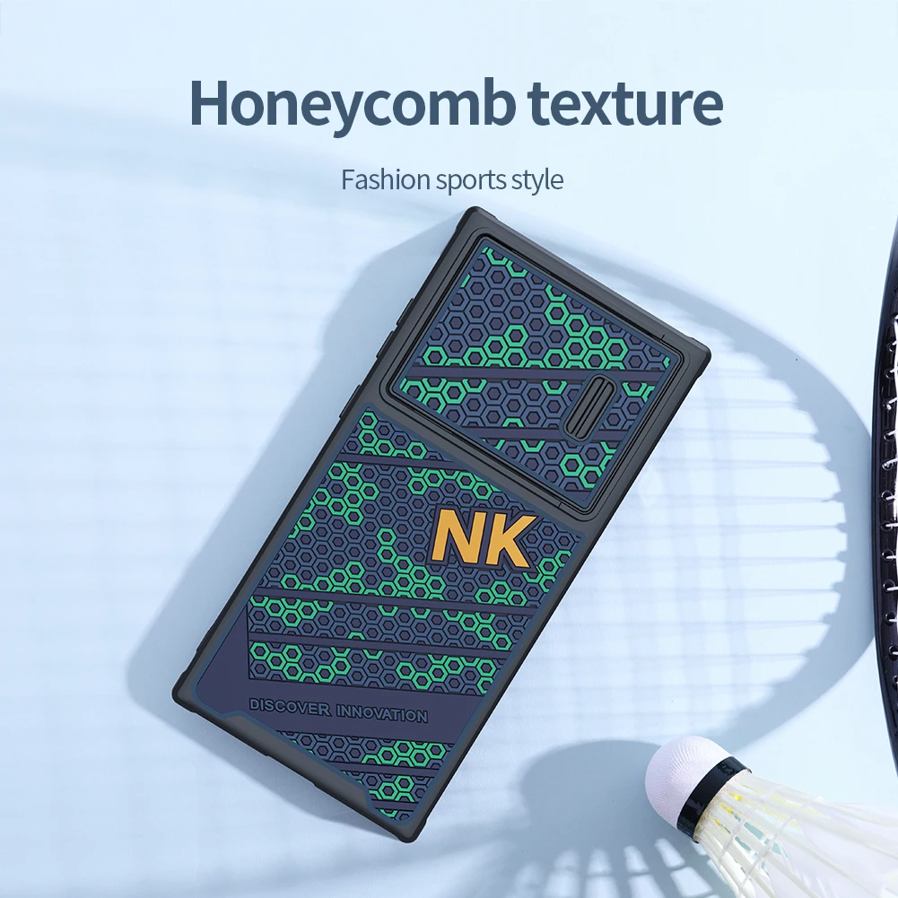 

for Samsung S23 Ultra Case Nillkin Striker 3D Honeycomb Relief Silicone Camera Spring Cover for Samsung Galaxy S23 Plus S23+
