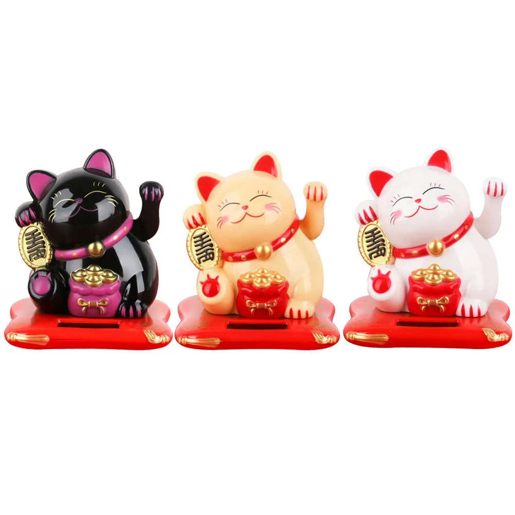 

Cat Lucky Maneki Waving Neko Arm Chinese Solar Figurine Fortune Japanese Wealth Welcomingfigurines Lazy Lying Sculpturedeoration