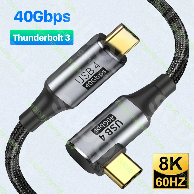 Кабель USB 100 Thunderbolt 3 для передачи данных, 40 Гбит/с