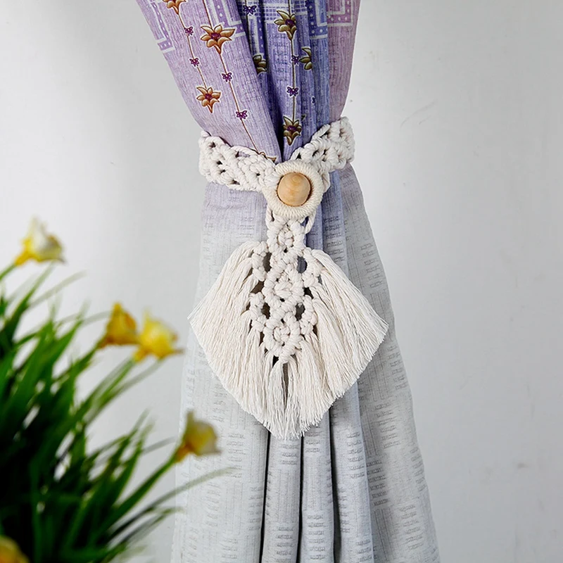 

Занавес Занавески 2 шт., занавес макраме, завязки для штор, ручная работа, тканевые занавески, занавески, s ремни, кисточки, подвесной Декор