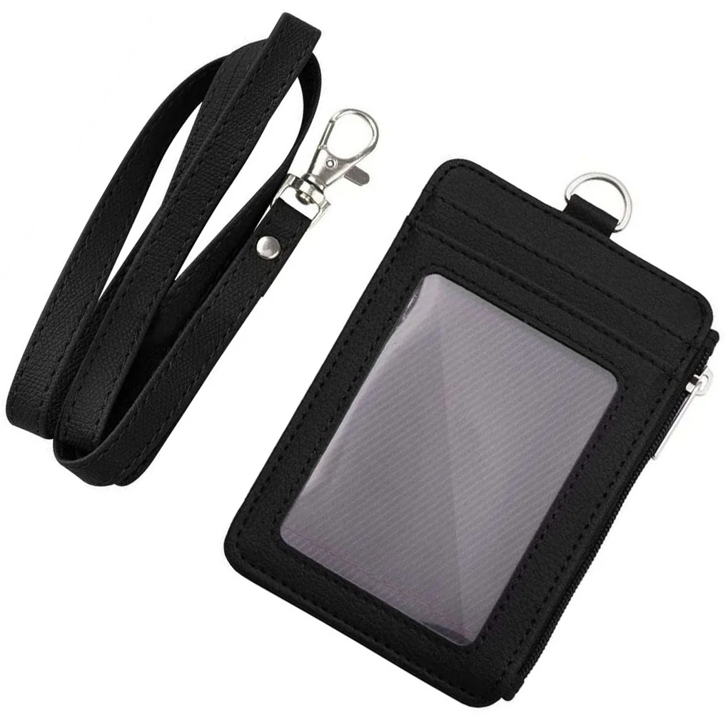 

Neck Strap Lanyards ID Card Holder Portable Multi-purpose Key Ring Anti-lost Badge Credit Bus Case Cover School