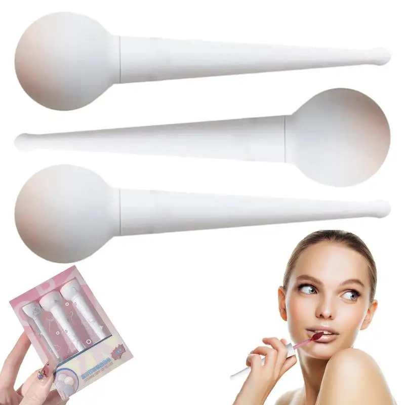 

Lollipop Lipgloss 3 Pcs Full Color Lollipop Mousse Matte Lip Gloss Tube Novelty And Moisturizing Lollipop Cute Lip Balm Gloss