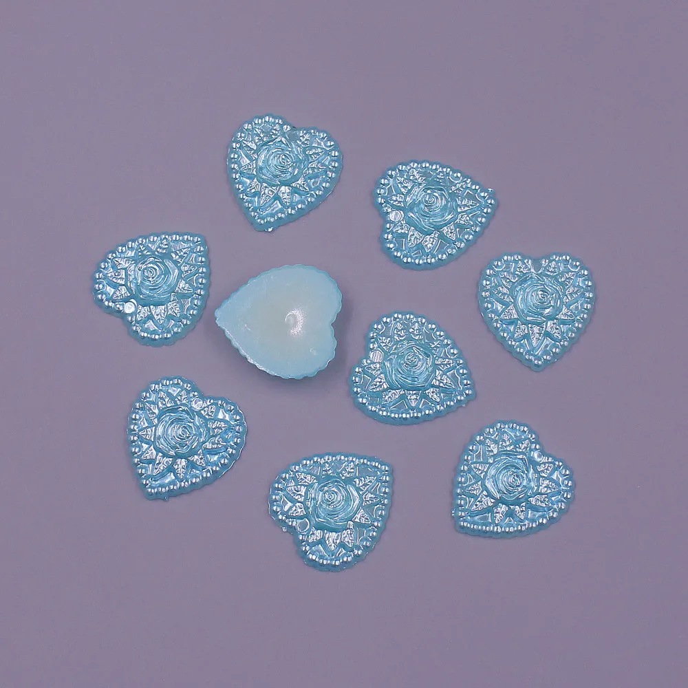 50 шт. бусины в форме сердца 18 мм