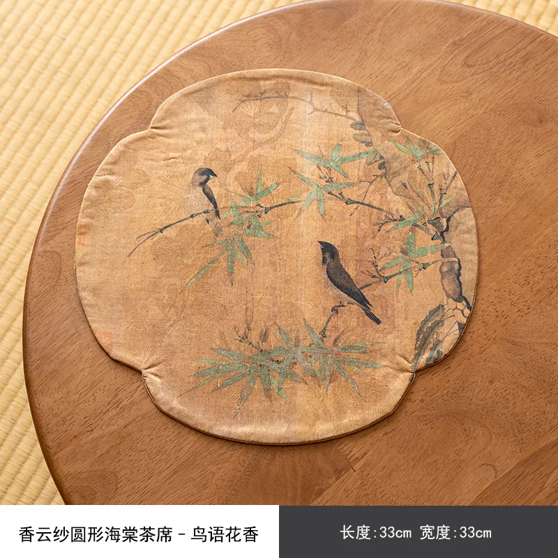 

Винтажный коврик для сухого чая, коврик для стола в китайском стиле Дзен, ткань ручной работы из хлопка и льна, художественный коврик для кастрюль, коврик для чашек, ткань для чайного столика