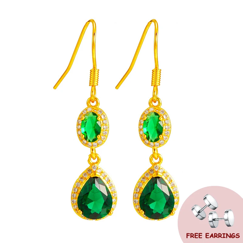 

Fashion Zircon Earrings Silver 925 Jewelry for Women Wedding Engagement Party Gift Long Style Drop Earring Accessories Wholesale