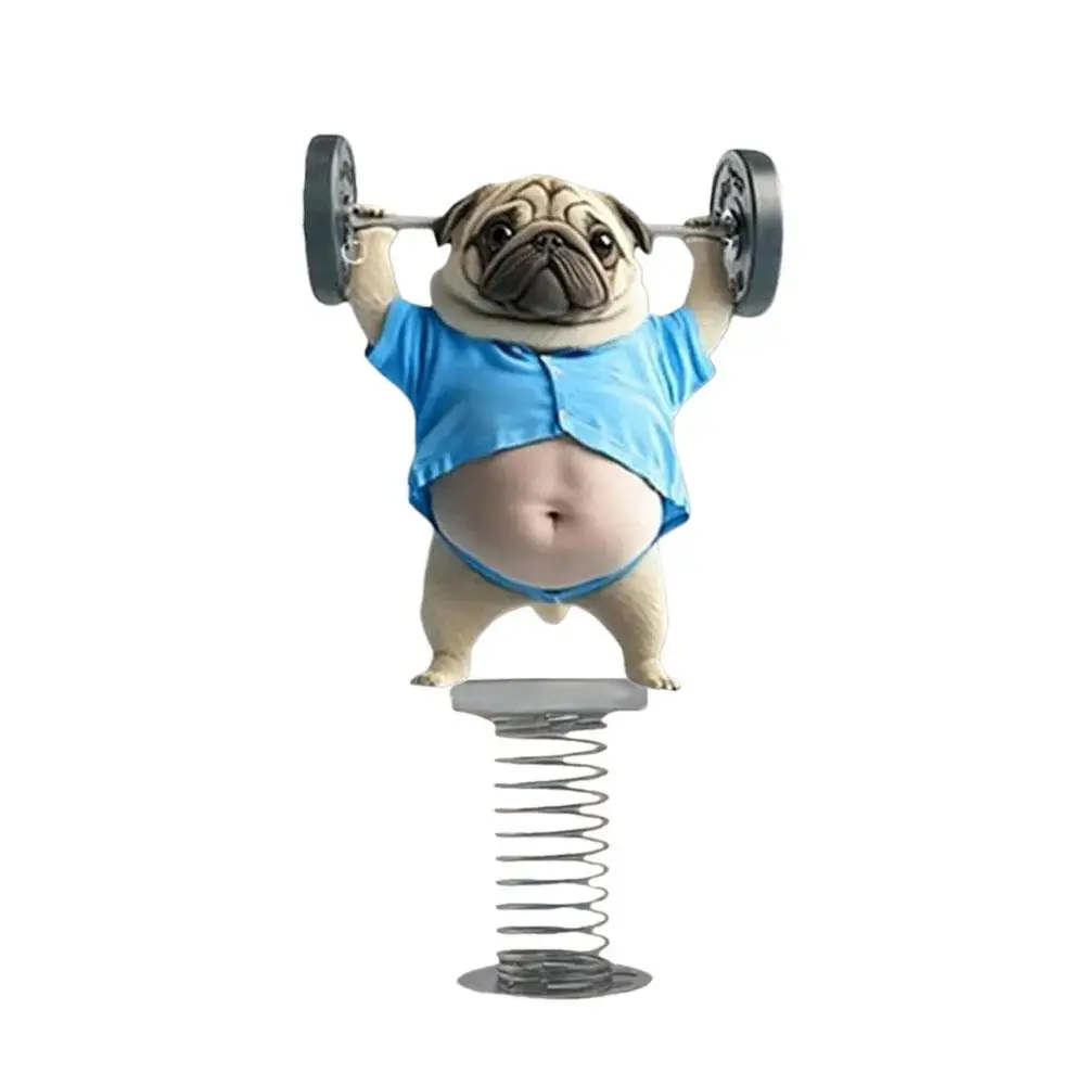 

Милые акриловые фигурки собак с качающейся головой для приборной панели автомобиля, забавные 2D-аксессуары в форме игрушек