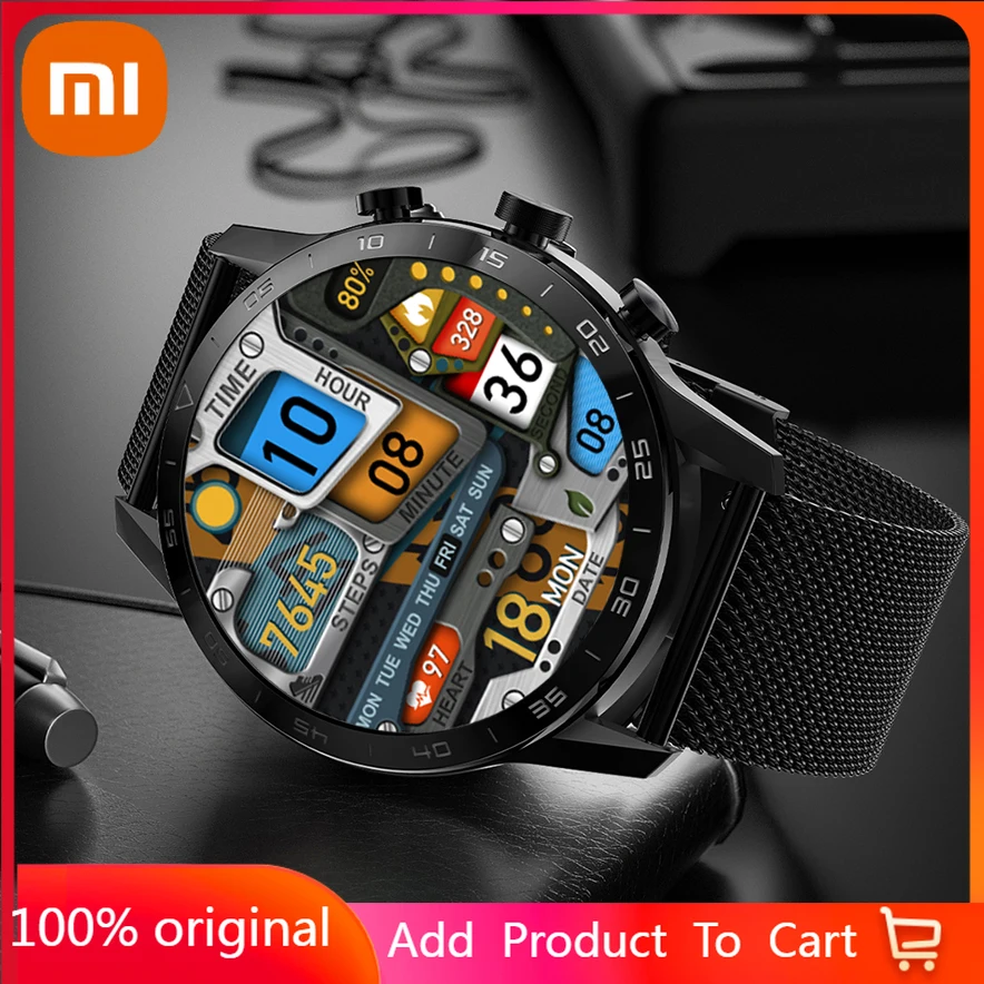 

Xiaomi Full Touch Smart Watch Men Sports Clock IP68 Waterproof DIY Face Wireless Charger Smartwatch for IOS Android phone