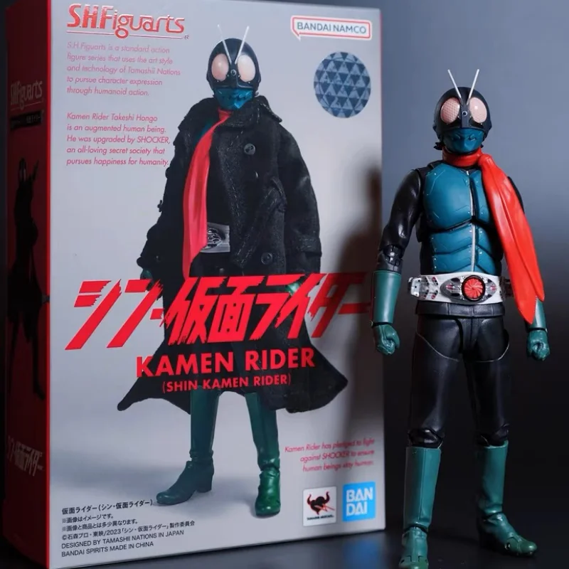 

Фигурка Bandai Spirit S.h. Фигатс Shf Shin Kamen Rider No. 1, пальто, аниме фигурка Анно хидаки, коллекционная Подарочная игрушка