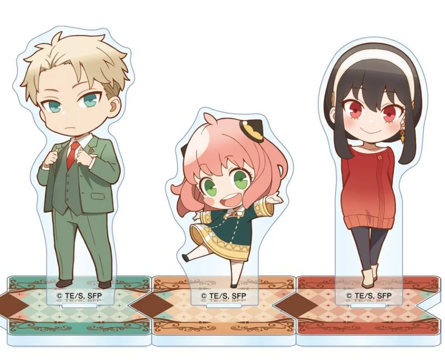 

Loid Anya Yor поддельный Сумерки мини-фигурка стоящая кукла аниме шпион X семейная маленькая фотопластина Косплей игрушка для подарка