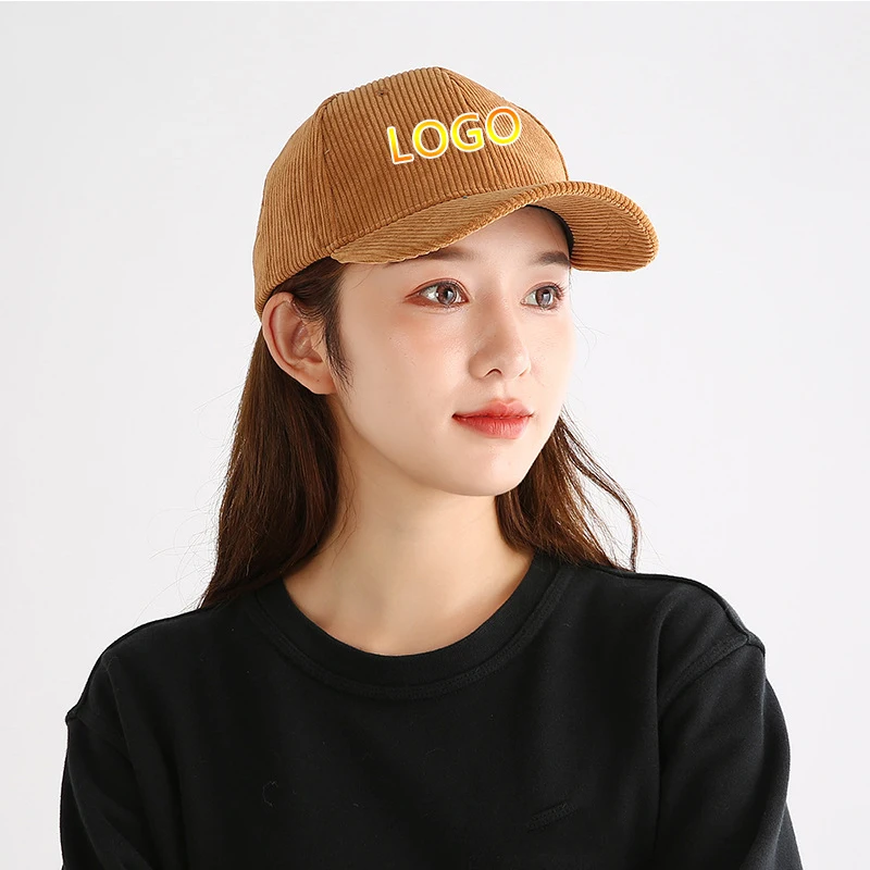 

Кепка унисекс с логотипом на заказ, Вельветовая бейсболка, Повседневная Уличная спортивная шапка в стиле хоп, Осень-зима