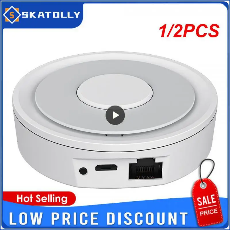 

Хаб шлюза Tuya Zigbee 3,0 беспроводной, хаб с дистанционным управлением для умного дома, работает с Alexa, 1/2 шт.