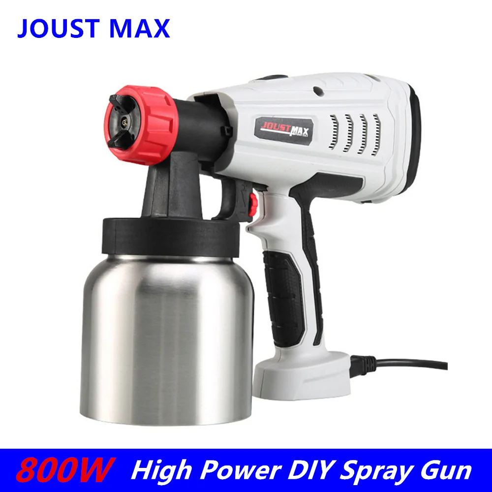 

Spray Gun 220V 800W High Power Home Electric Paint Sprayer NO battery 2 Nozzle Easy Spraying Clean Perfect for Beginner