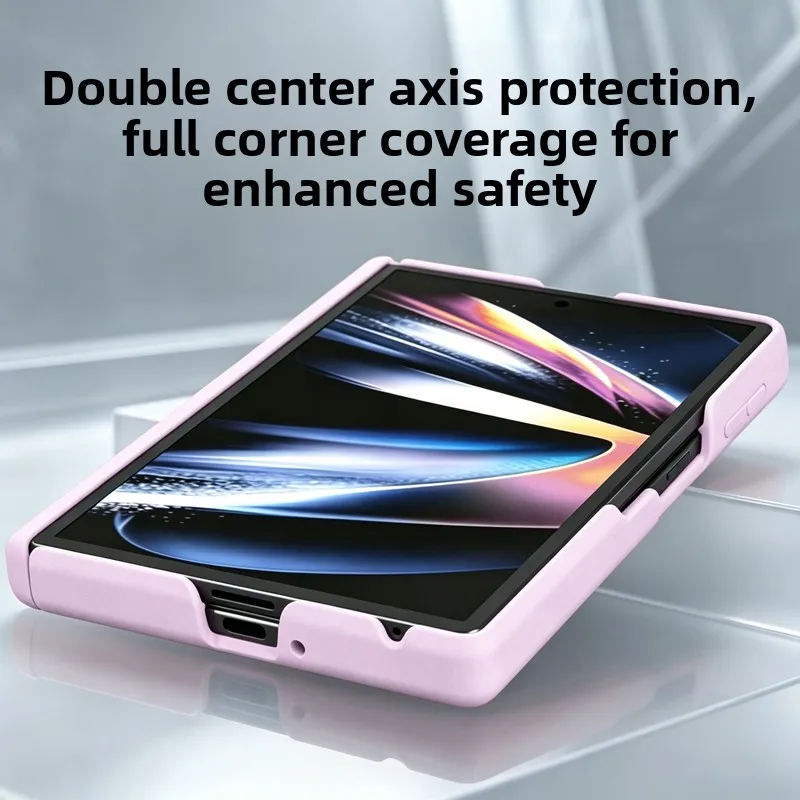 Фото Силиконовый чехол с магнитным эффектом и приятной текстурой ‌   для Samsung Galaxy Z Fold8 Fold 8 Wide с поддержкой Magsafe, ударопрочная защита с двойной осью ‌   Тонкий чехол №5