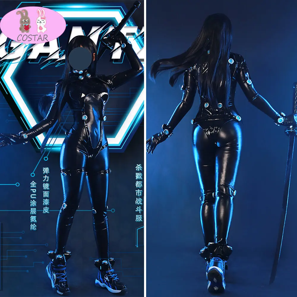 Колготки COSTAR из аниме GANTZ для косплея Shitahira Reika, костюм для косплея, Сексуальные облегающие колготки из искусственной кожи, костюм, 2 способа ношения Колготки COSTAR из аниме GANTZ для косплея Shitahira Reika, костюм для косплея, Сексуальные облегающие колготки из искусственной кожи, костюм, 2 способа ношения