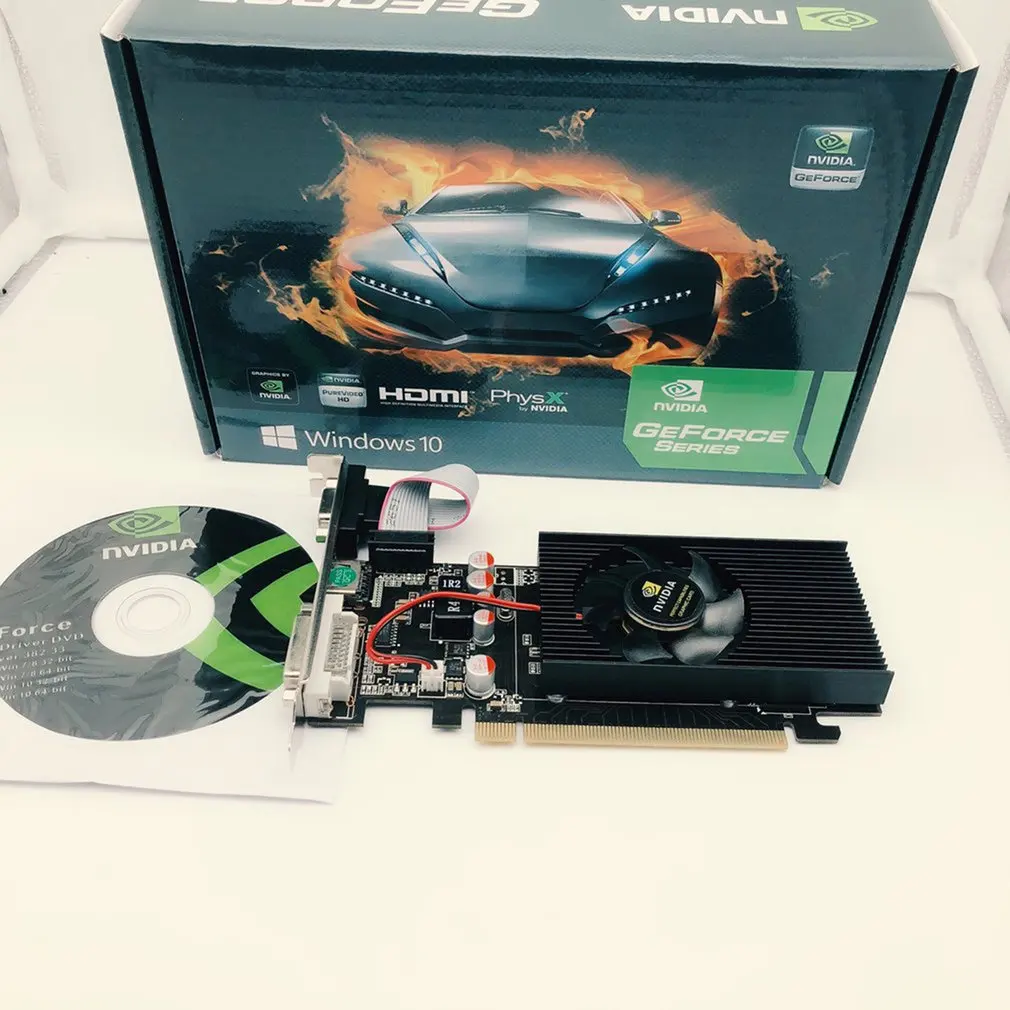 Видеокарта GeForce GT210 1 ГБ 64 бит DDR2 HDMI | Электроника