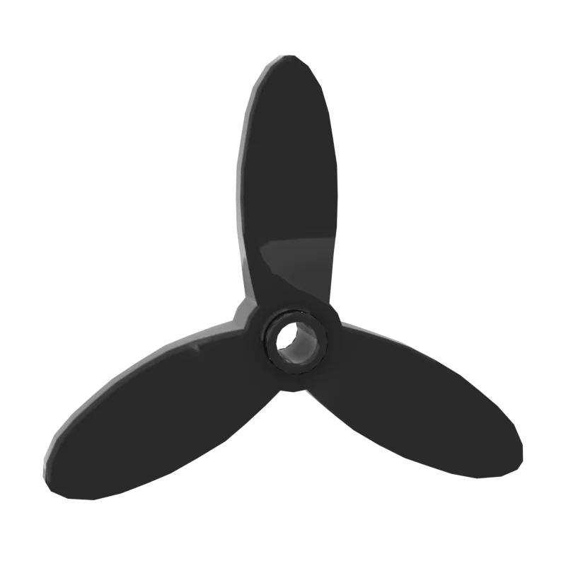 

10PCS High-Tech Assemble Particle 4617 4.7 x 0.8 x 4.2 Propeller 3 Blade 5.5 Diameter Building Blocks Part Toy For Children Gift