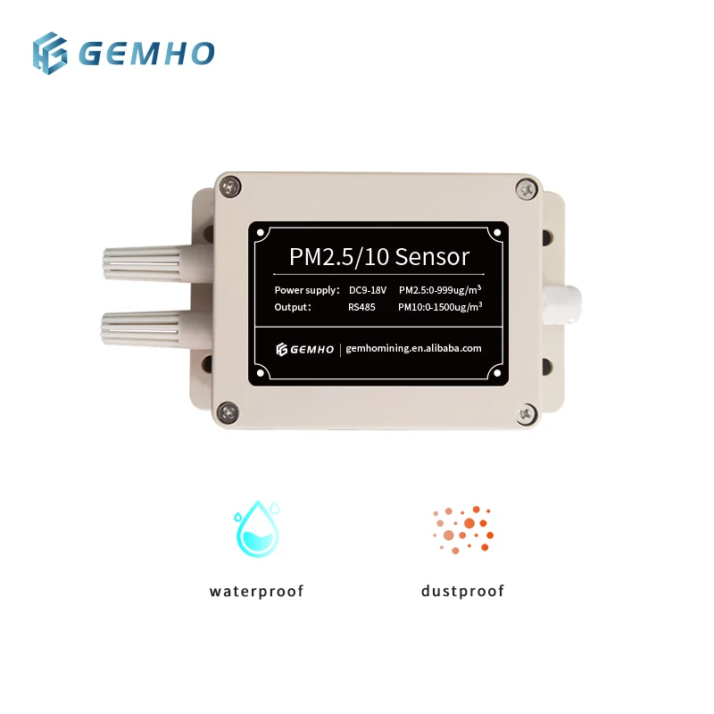 Waterproof Air Quality Monitor pm2.5 pm10 Outdoor Wall-Mounted Meter Sensor