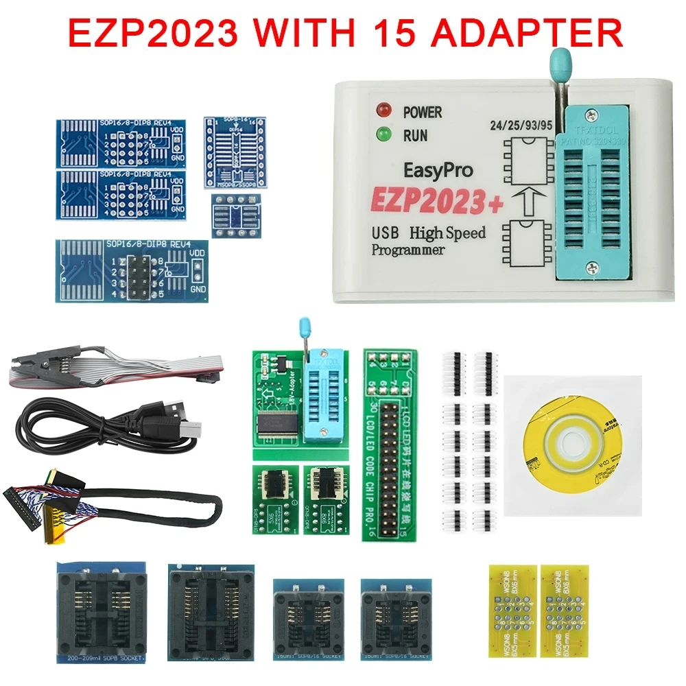 EZP 2023 поддерживает WIN7 и 8 64bit Новый EZP2023 высокоскоростной USB SPI программатор 24 25 93