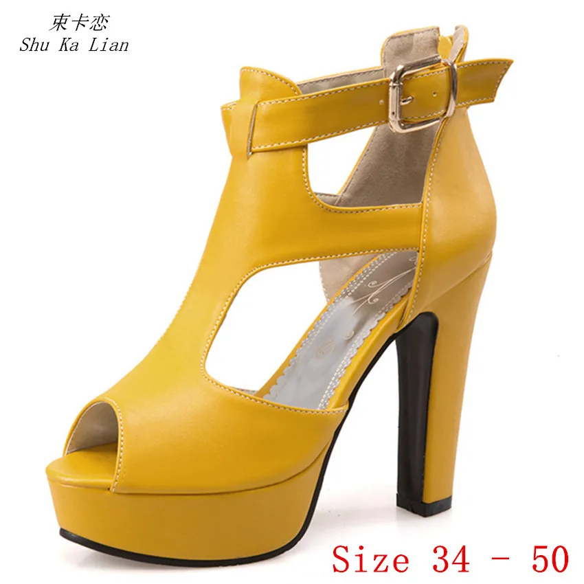 

Platform Pumps Women High Heels Party Gladiator Sandals Woman High Heel Shoes Plus Size 34 - 40 41 42 43 44 45 46 47 48 49 50