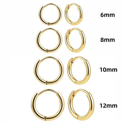Новые модные маленькие кольца с фианитами, набор сережек-каффов для женщин и девушек, модные серьги-каффы 2024