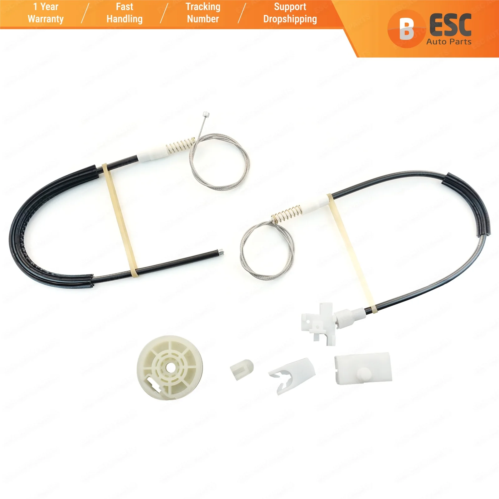 ESC Auto Parts EWR254 Electrical Power Window Regulator Repair Kit Front Left Door for Renault Megane 1 1996-2003 Fast Shipment |