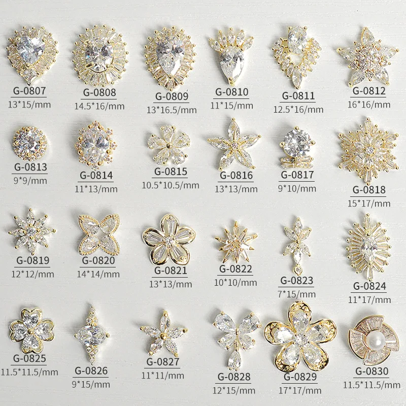 

New Nail Art Luxury Zircon Jewelry Bridal Nail Art Zircon Big Diamond Water Drop Oval Love Nail Diamond G-0807 Nail Art