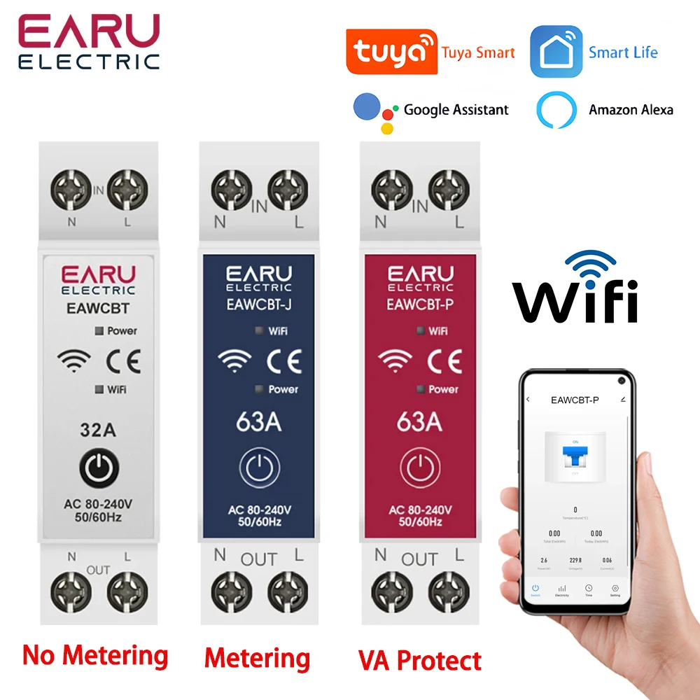 

EARUELECTRIC EAWCB умный автоматический выключатель 63А